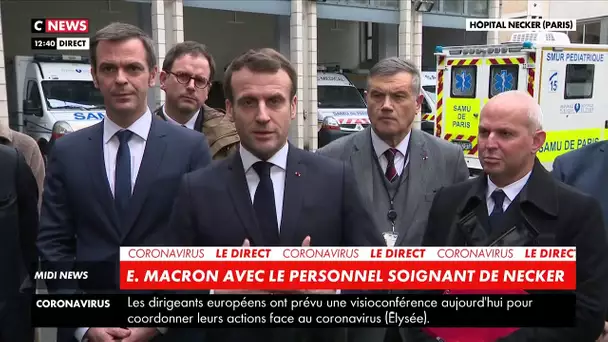 Emmanuel Macron : « Nous sommes au tout début de cette épidémie du coronavirus »