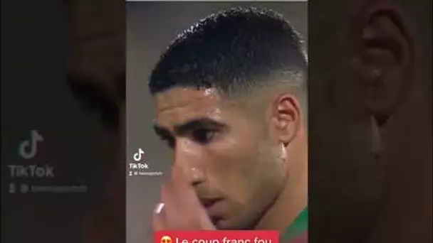 😍 Le coup franc fou d'Achraf Hakimi !