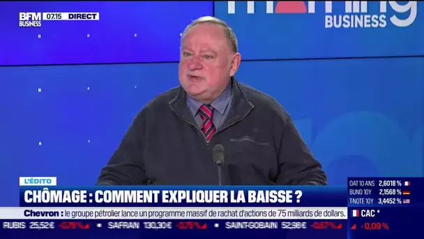 Nicolas Doze face à Jean-Marc Daniel : Comment expliquer la baisse du chômage ?