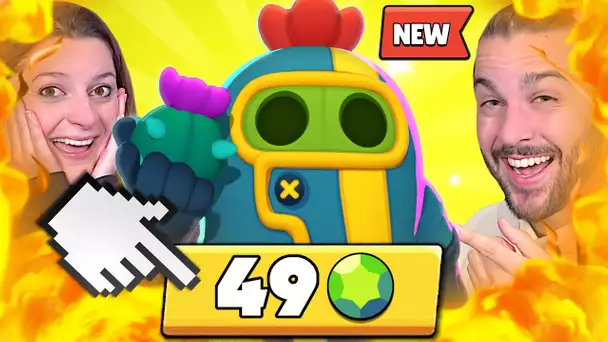 ON ACHETE LE NOUVEAU SKIN DE SPIKE : SPIKE PYRO ! DUEL GUILLAUME VS KIM BRAWL STARS