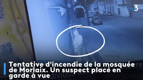 Tentative d'incendie de la mosquée de Morlaix. Un suspect placé en garde à vue