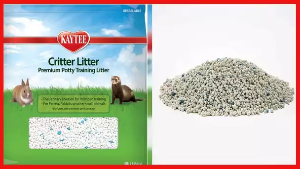Kaytee Premium Potty Training Critter Litter for Pet Ferrets, Rabbits & Other Small Animals, 4-Pound