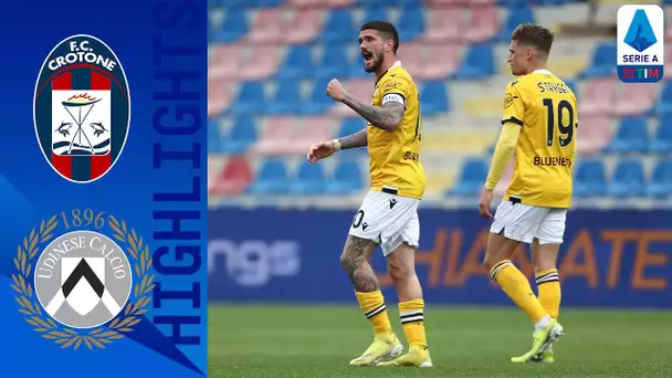 Crotone 1-2 Udinese | L'Udinese batte il Crotone in trasferta | Serie A TIM