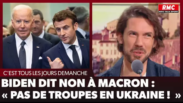 Arnaud Demanche : Biden dit non à Macron : « Pas de troupes en Ukraine ! »
