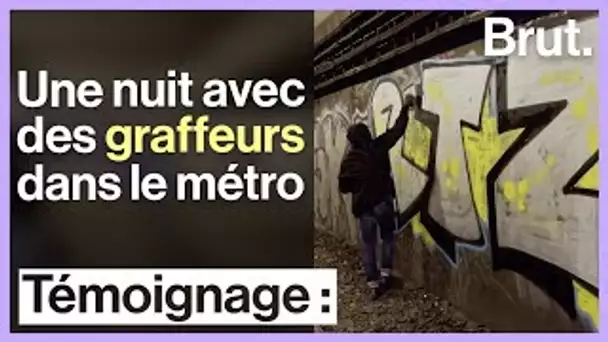 Une nuit avec des graffeurs dans le métro de Paris