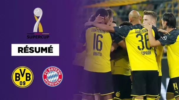 Résumé : Le Borussia Dortmund s'offre le scalp du Bayern Munich en Supercoupe d'Allemagne