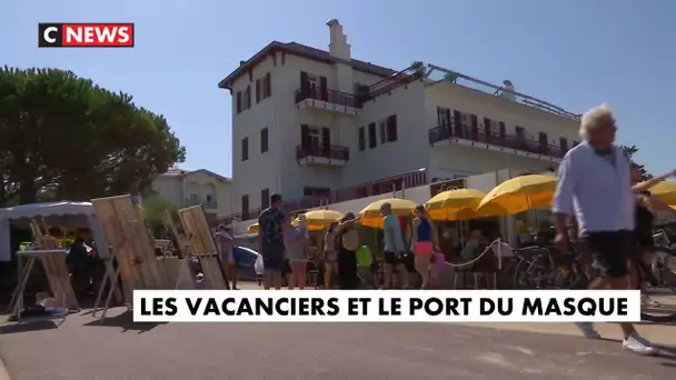 Tourisme : les vacanciers et le port du masque