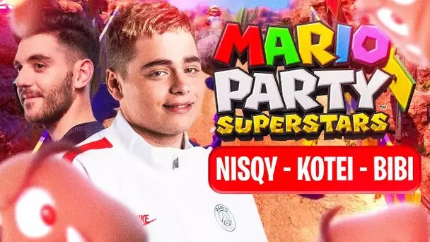 ON S'AFFRONTE SUR DES MINI-JEUX EN 2v2 SUR MARIO PARTY SUPERSTARS AVEC BIBI, NISQY & KOTEI