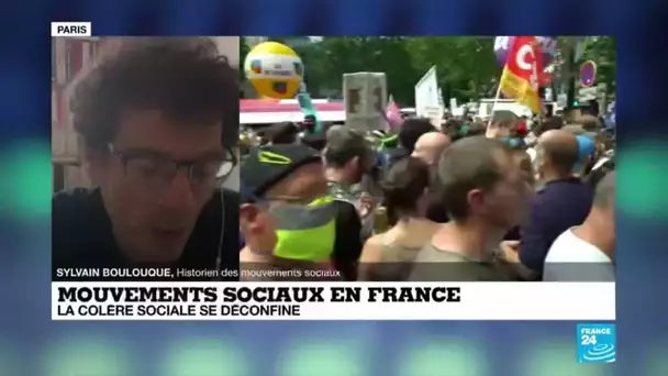 "Retour à la rue" en France, où la colère sociale aussi se déconfine