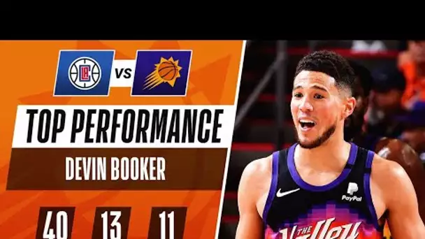 Devin Booker Becomes 4th YOUNGEST to Drop 40 PT TRIPLE-DOUBLE in the Playoffs! 💎