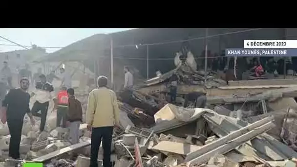 🇵🇸 Bande de Gaza : des habitants cherchent des survivants sous les décombres à Khan Younès