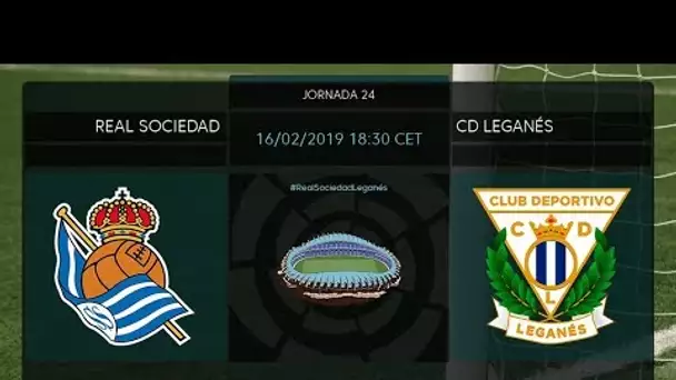 Calentamiento Real Sociedad vs CD Leganés