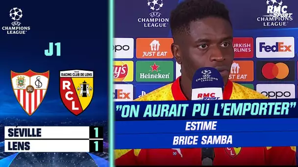 Séville 1-1 Lens : "On aurait peut-être pu l'emporter", estime Samba