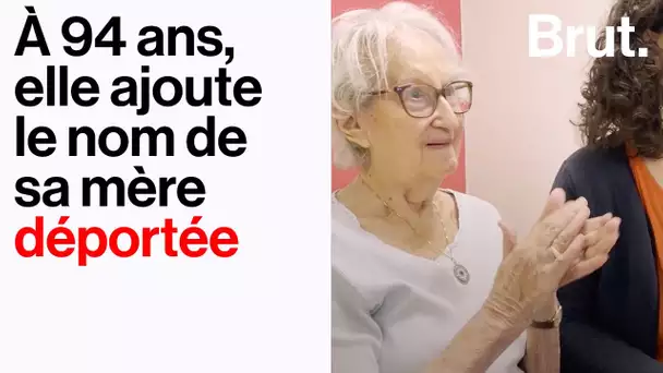 À 94 ans, elle ajoute le nom de sa mère déportée