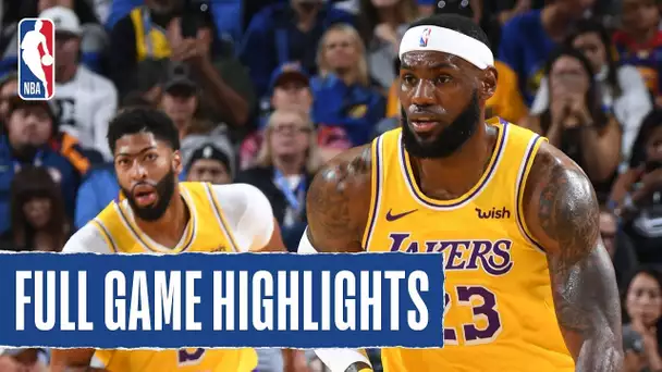 LAKERS at WARRIORS | Anthony Davis and LeBron James Shine For Lakers | 2019 NBA Preseason