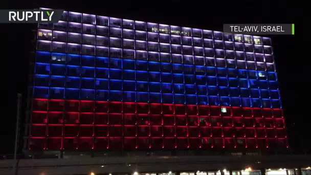Hommage à Saint-Pétersbourg : Tel-Aviv illuminée aux couleurs de la Russie