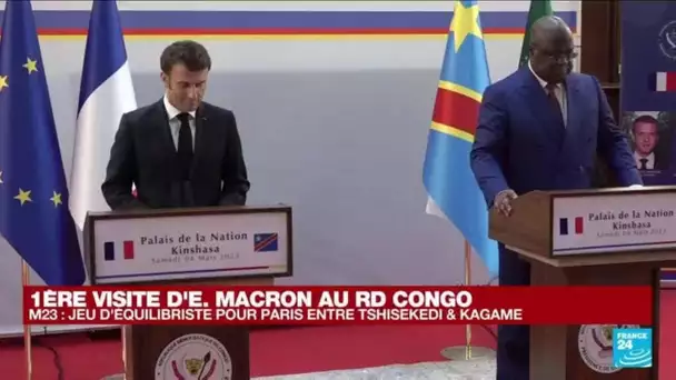 REPLAY - Conférence de presse conjointe d'Emmanuel Macron et Félix Tshisekedi • FRANCE 24