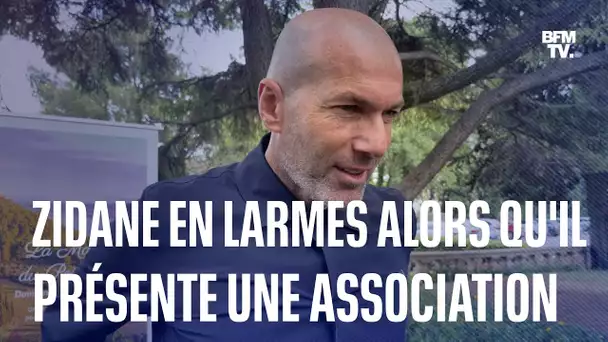 Zidane ému aux larmes après avoir été nommé parrain d'une association pour enfants malades du cancer