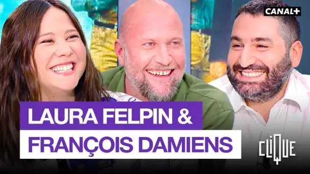 Laura Felpin et François Damiens sont sur le plateau de Clique - CANAL+