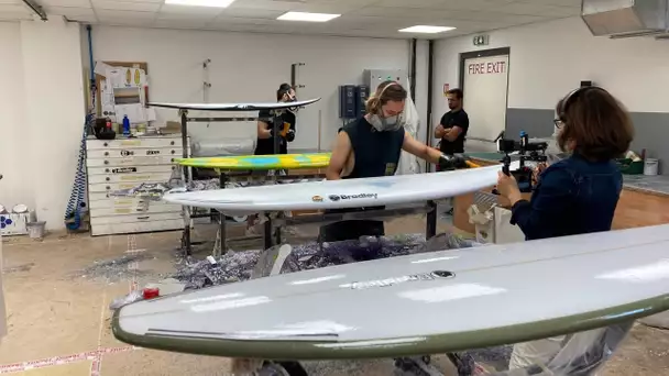 Conception et fabrication  des planches de surf à Hossegor (Landes),
