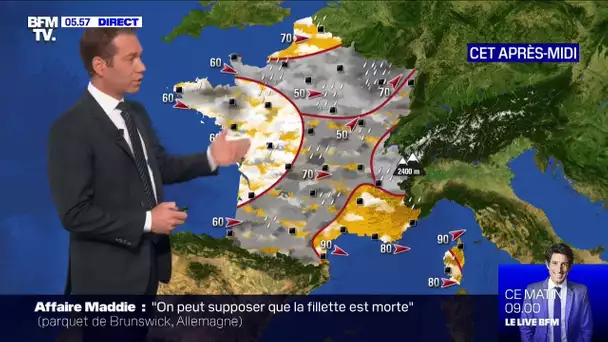 De la pluie, du vent  et des températures en baisse pour ce vendredi avant