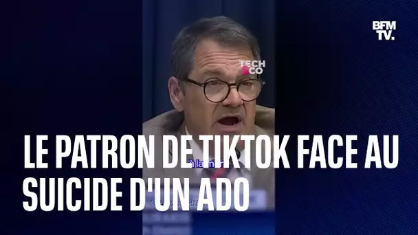 Un député américain confronte le patron de TikTok au suicide d'un ado