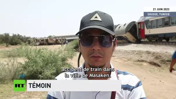 🇹🇳 Tunisie : le déraillement d'un train fait au moins deux morts et 34 blessés à Sousse