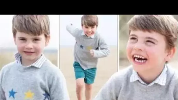 Le fringant prince Louis sourit d'une oreille à l'autre dans d'adorables nouvelles photos pieds nus