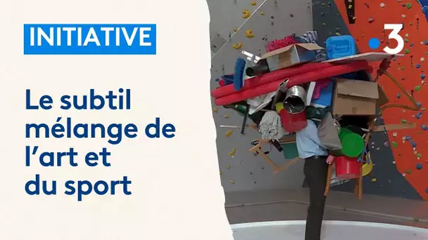 De l'art et du sport : "c'est original de trouver des œuvres d'art dans une salle d'escalade"