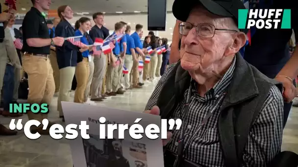 Ces vétérans américains venus pour les 80 ans du Débarquement ont été accueillis en héros à Roissy