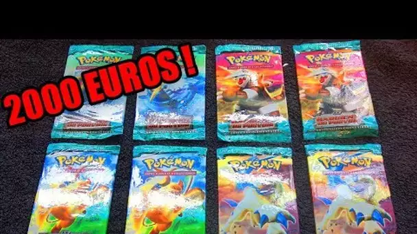 Ouverture de 8 Boosters Pokémon EX ULTRA RARE A 2000 EUROS ! UNE EX INCROYABLE !
