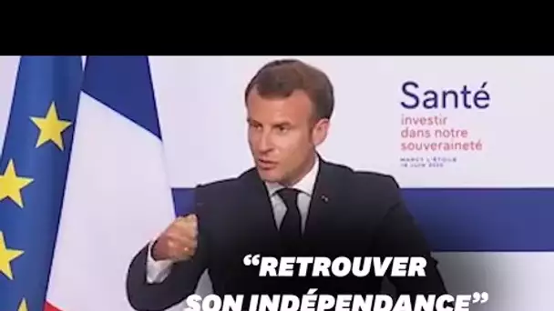Macron veut relocaliser "certaines productions" de santé en France