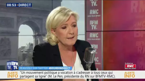Marine Le Pen réagit à l&#039;ordonnance de son expertise psychiatrique sur RMC et BFMTV