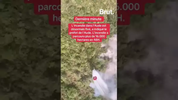 L’incendie dans l’Aude est désormais fixé. L’incendie a parcouru plus de 16.000 hectares en 48h.