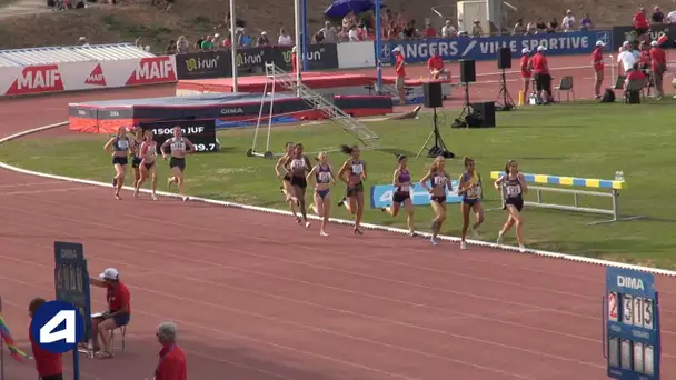 Angers 2019 : Finale 1500 m Juniors F (Bérénice Fulchiron en 4&#039;27&#039;&#039;27)