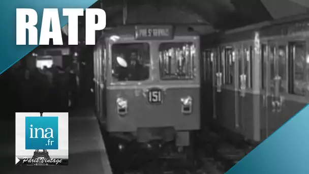 1951 : voici le nouveau métro sur pneus | Archive INA