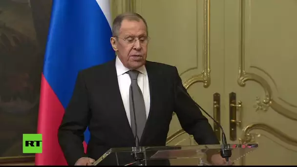 EN DIRECT : conférence de presse de Sergueï Lavrov et de son homologue biélorusse