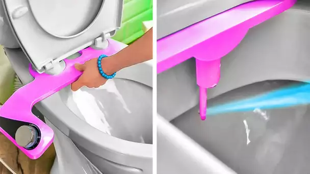 ASTUCES ET GADGETS BRILLANTS POUR LES TOILETTES QUI FONCTIONNENT TRÈS BIEN