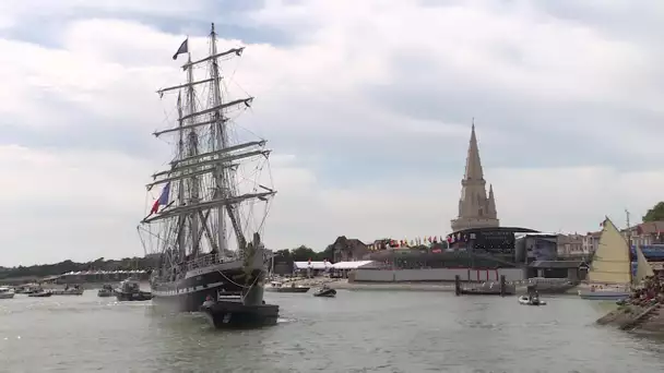 Belem, le dernier trois-mâts barque français, en escale à La Rochelle