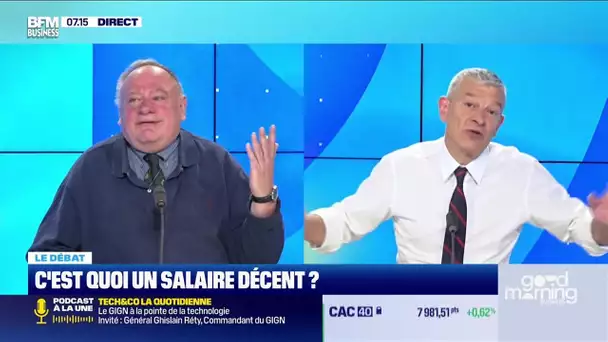 Nicolas Doze face à Jean-Marc Daniel : C'est quoi le salaire décent ?