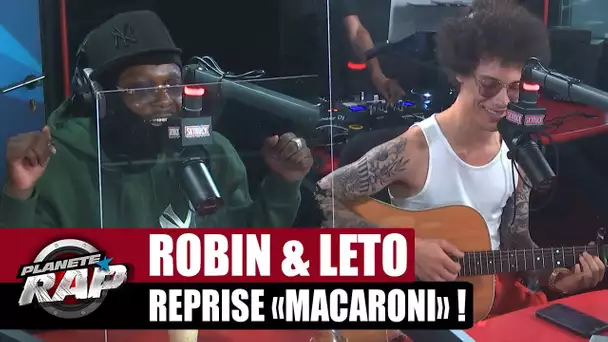 Robin (The Voice) reprend "MACARONI" à la GUITARE devant LETO ! #PlanèteRap