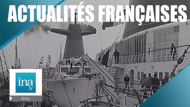 Les Actualités Françaises du 10 janvier 1962 : Le France prend la mer | Archive INA