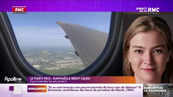 "Un jet privé peut émettre jusqu'à deux tonnes de CO2 par heure", Raphaëlle Rémy-Leleu
