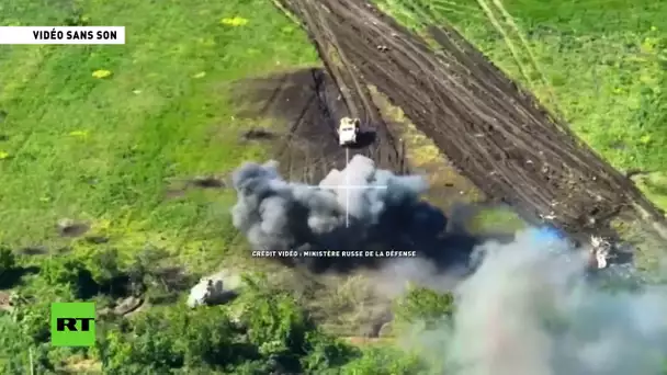 Le ministère de la Défense publie des images de destruction de véhicules blindés ukrainiennes