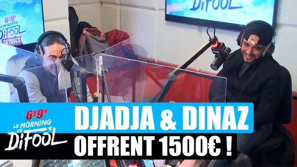Djadja & Dinaz offrent 1500€ à une auditrice de Meaux ! #MorningDeDifool