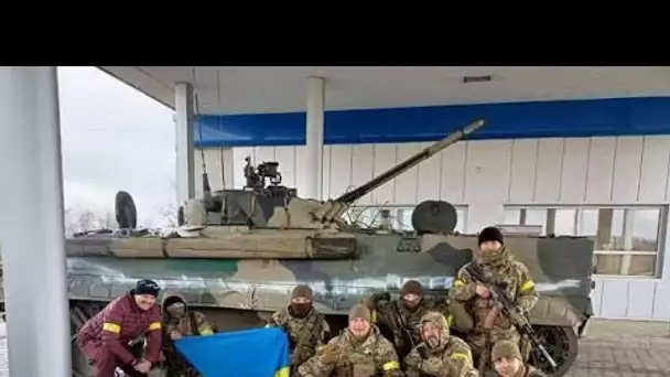 Guerre en Ukraine : Un soldat ukrainien remercie les Britanniques pour avoir détruit un char russe