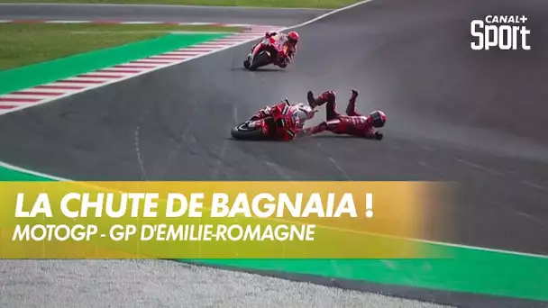 La chute de Bagnaia en toute fin de course ! - GP d'Émilie-Romagne