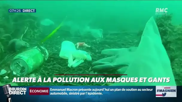 Alerte: la méditerranée déjà polluée par les masques et les gants jetables