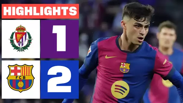 REAL VALLADOLID CF 1 - 2 FC BARCELONA  I RESUMEN LALIGA EA SPORTS