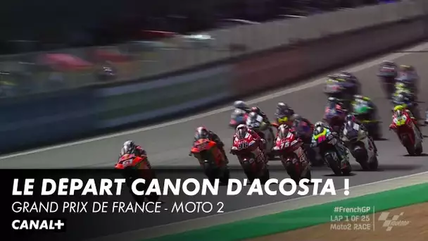 Le départ de la course Moto 2 - Grand Prix de France